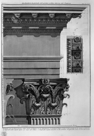 Pantheon, Taf. XXI von Francesco Piranesi